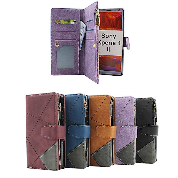 XL Standcase Lyxfodral Sony Xperia 1 II (XQ-AT51 / XQ-AT52) Svart