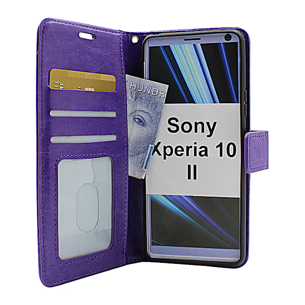 Crazy Horse Wallet Sony Xperia 10 II (XQ-AU51 / XQ-AU52) Lila