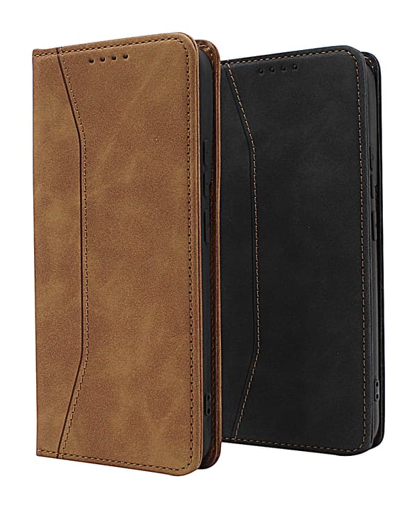 Fancy Standcase Wallet iPhone 13 Pro Max Brun