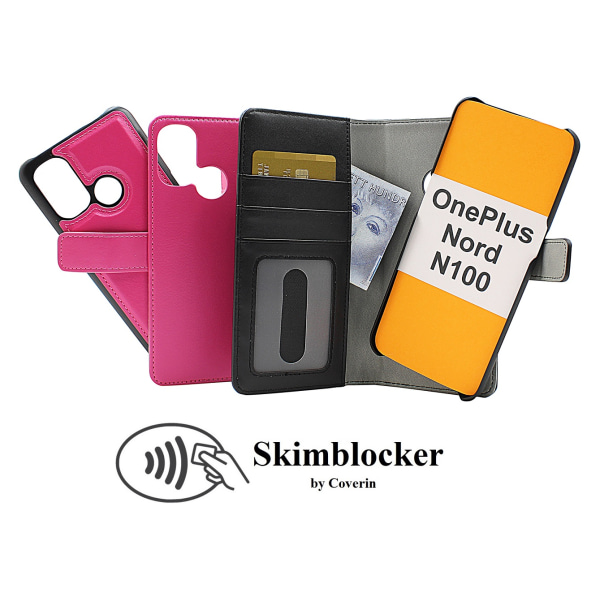 Skimblocker Magnet Fodral OnePlus Nord N100 Svart