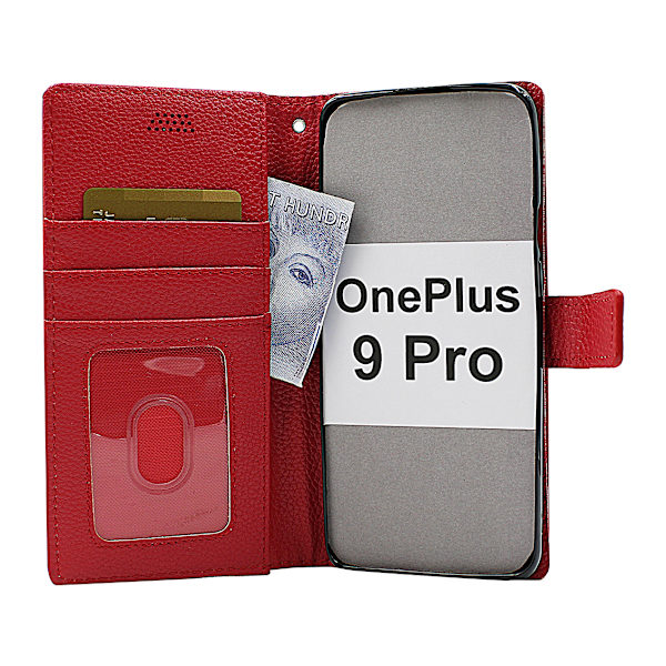 New Standcase Wallet OnePlus 9 Pro Röd