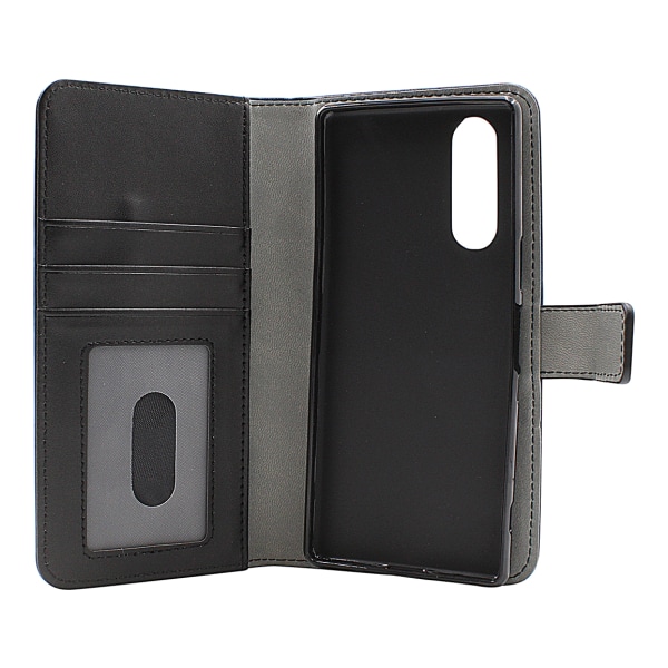 Skimblocker Magnet Wallet Sony Xperia 5 Svart