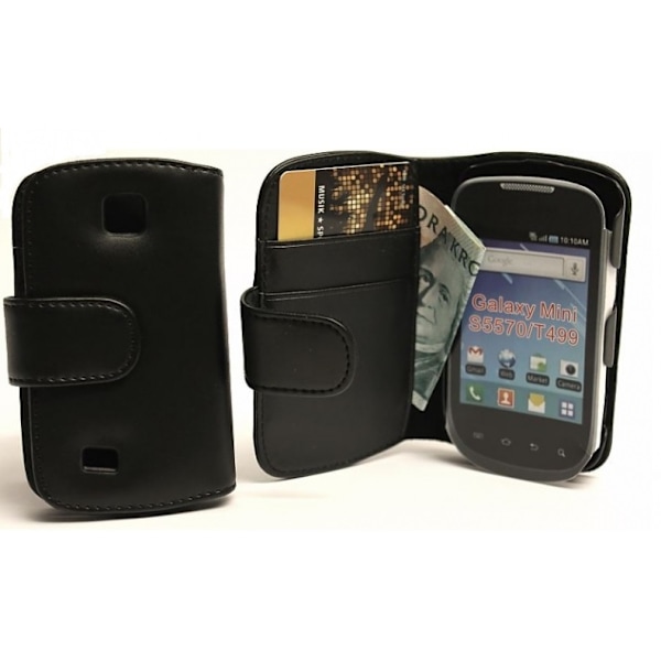 Plånboksfodral Samsung Galaxy Mini Svart