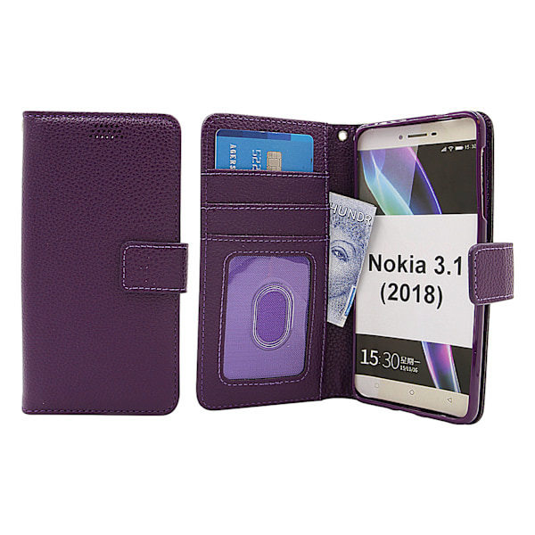Standcase Wallet Nokia 3.1 (2018) Lila