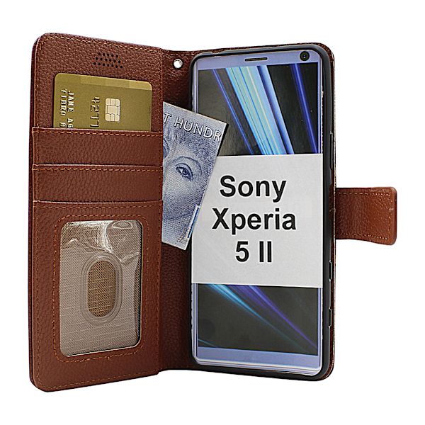 New Standcase Wallet Sony Xperia 5 II (XQ-AS52) (Svart) Svart