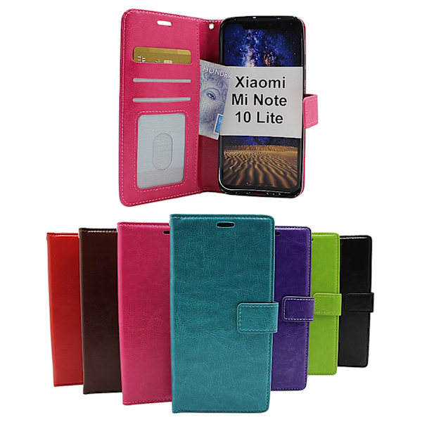Crazy Horse Wallet Xiaomi Mi Note 10 Lite Svart