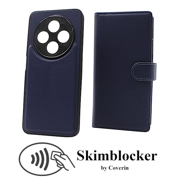 Skimblocker Xiaomi Redmi 14C XL Magnet Plånboksfodral Svart