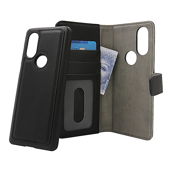 Skimblocker Magnet Wallet Motorola One Vision Svart