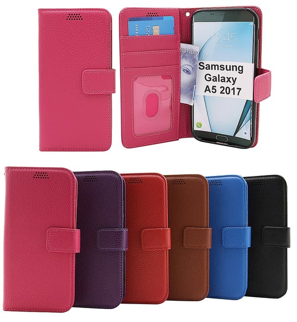New Standcase Wallet Samsung Galaxy A5 2017 (A520F) Ljusblå
