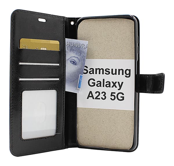 Crazy Horse Wallet Samsung Galaxy A23 5G (A236B) Grön