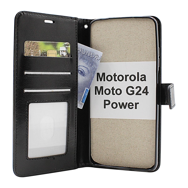 Crazy Horse Wallet Motorola Moto G24 Power Brun