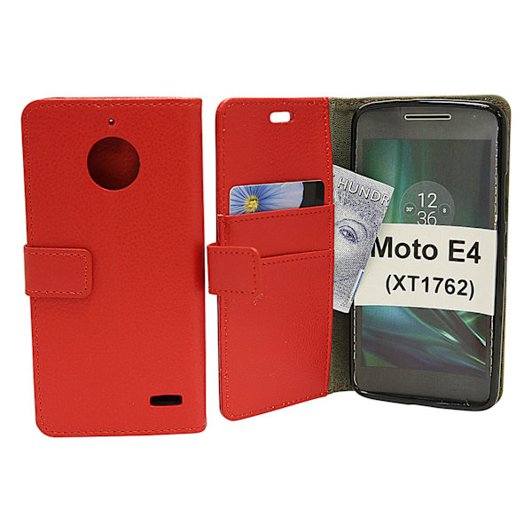 Standcase Wallet Moto E4 / Moto E (4th gen) (XT1762) Röd