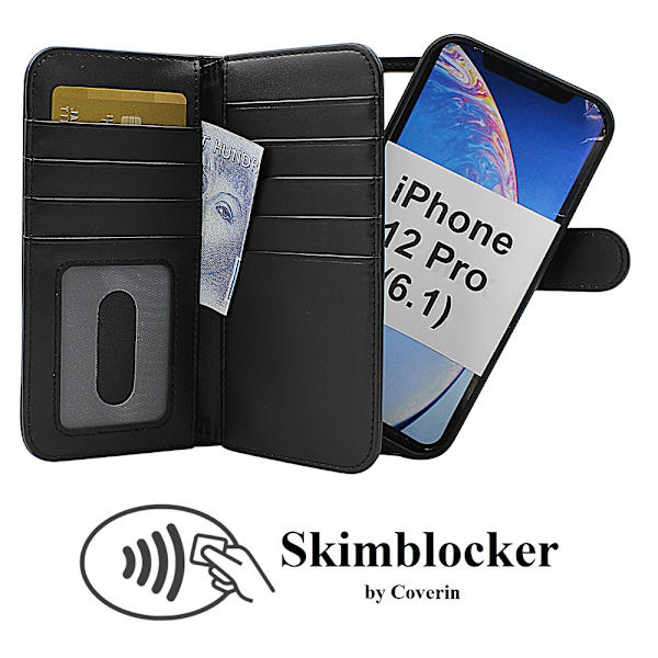 Skimblocker XL Magnet Fodral iPhone 12 Pro (6.1) Hotpink