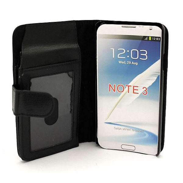 Plånboksfodral XXL Samsung Galaxy Note 3 Svart