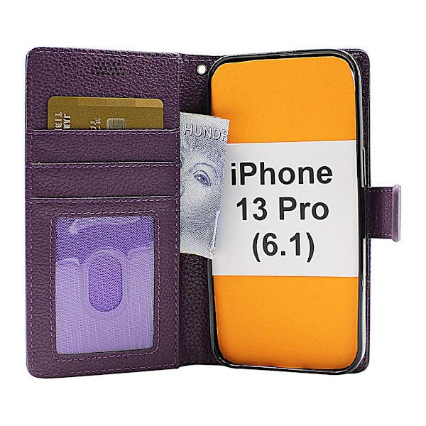 New Standcase Wallet iPhone 13 Pro (6.1) Brun