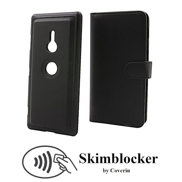 Skimblocker XL Magnet Wallet Sony Xperia XZ3 Svart