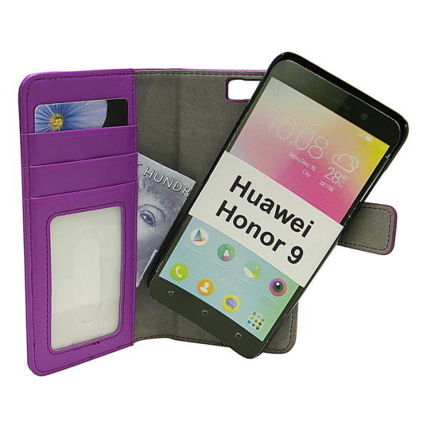 Skimblocker Magnet Wallet Huawei Honor 9 (STF-L09) Lila