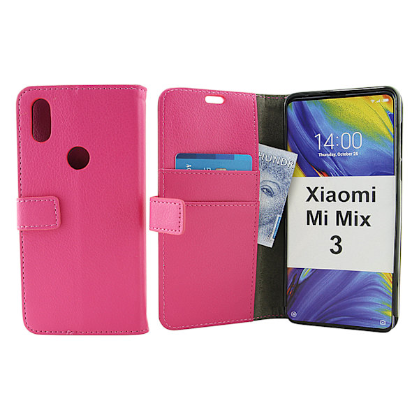 Standcase Wallet Xiaomi Mi Mix 3 Hotpink