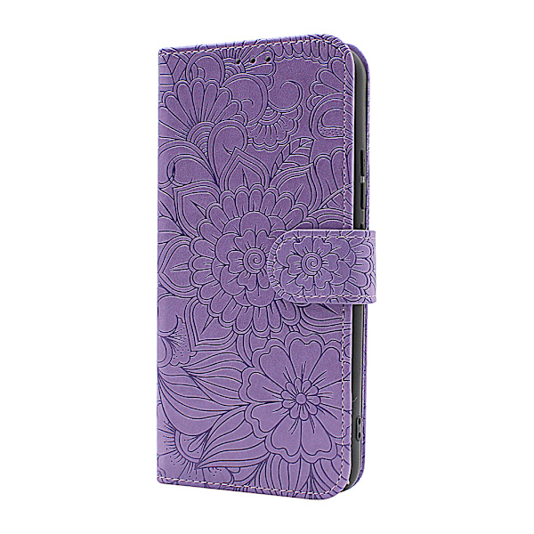 Flower Standcase Wallet Samsung Galaxy S22 Plus 5G Aqua
