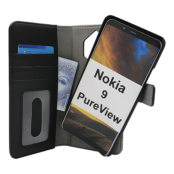 Skimblocker Magnet Wallet Nokia 9 PureView Svart