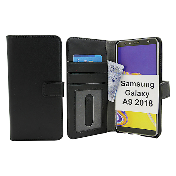 Skimblocker Magnet Wallet Samsung Galaxy A9 2018 (A920F/DS) Svart
