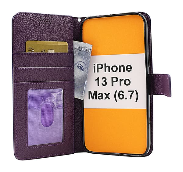 New Standcase Wallet iPhone 13 Pro Max (6.7) Ljusblå