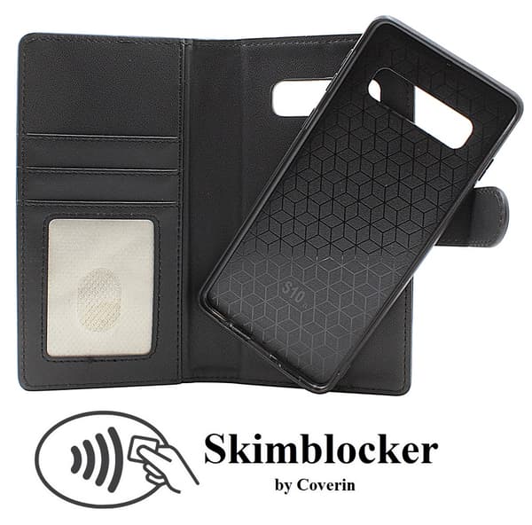 Skimblocker Samsung Galaxy S10 Magnet Plånboksfodral