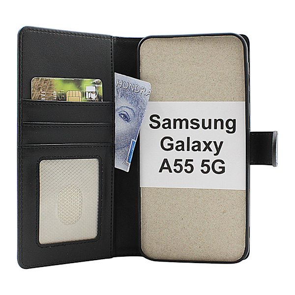 Skimblocker Plånboksfodral Samsung Galaxy A55 5G Brun
