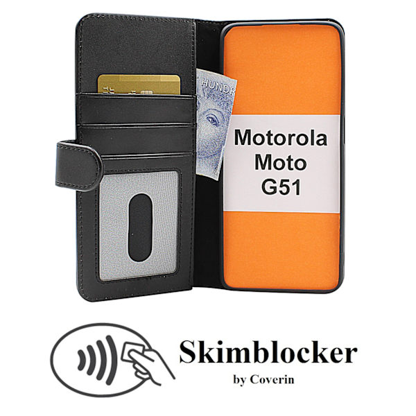 Skimblocker Plånboksfodral Motorola Moto G51