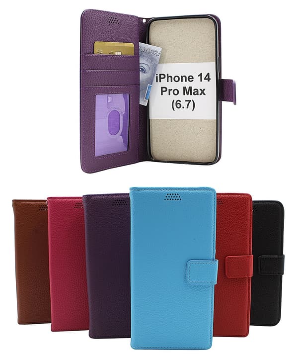 New Standcase Wallet iPhone 14 Pro Max (6.7) Hotpink