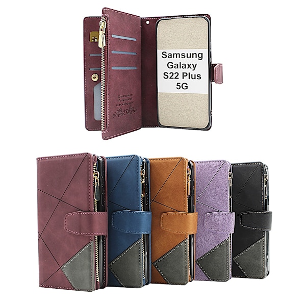 XL Standcase Lyxfodral Samsung Galaxy S22 Plus 5G Svart