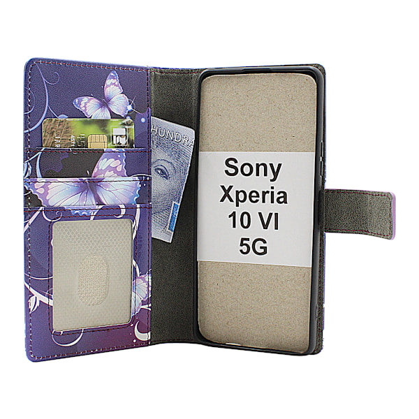 Skimblocker Xperia 10 VI 5G Magnet Plånboksfodral Design