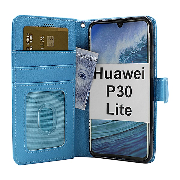 New Standcase Wallet Huawei P30 Lite (Svart) Svart