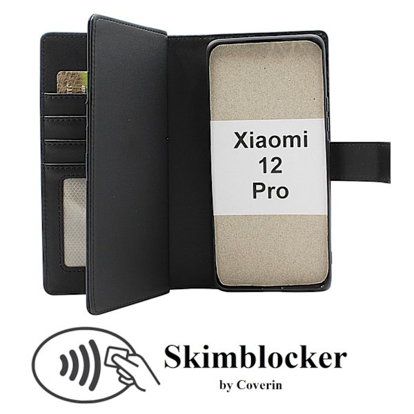 Skimblocker Xiaomi 12 Pro XL Magnet Plånboksfodral