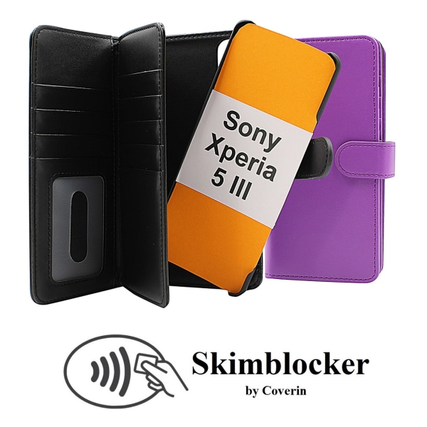 Skimblocker XL Magnet Fodral Sony Xperia 5 III (XQ-BQ52) Svart