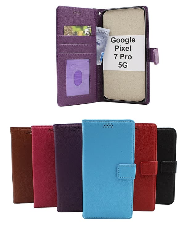 New Standcase Wallet Google Pixel 7 Pro 5G Brun