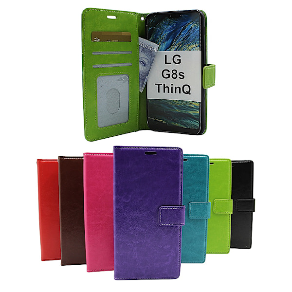 Crazy Horse Wallet LG G8s ThinQ (LMG810) Svart