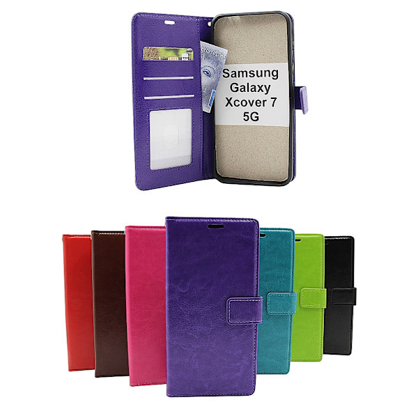 Crazy Horse Wallet Samsung Galaxy Xcover7 5G (SM-G556B) Svart
