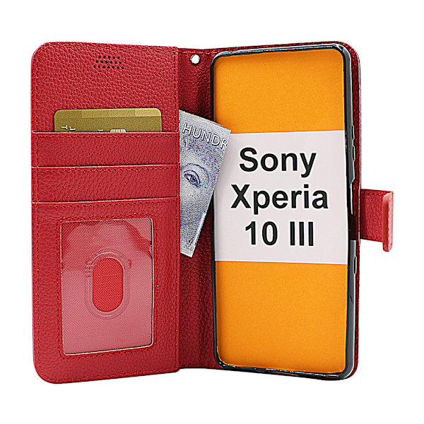 New Standcase Wallet Sony Xperia 10 III (XQ-BT52) Svart