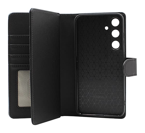 Skimblocker Samsung Galaxy S24 Plus 5G XL Magnetfodral Mörkblå
