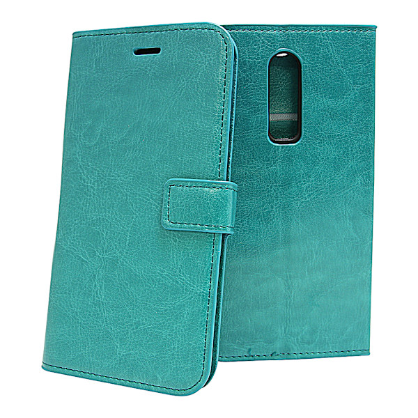 Crazy Horse Wallet OnePlus 6 Turkos