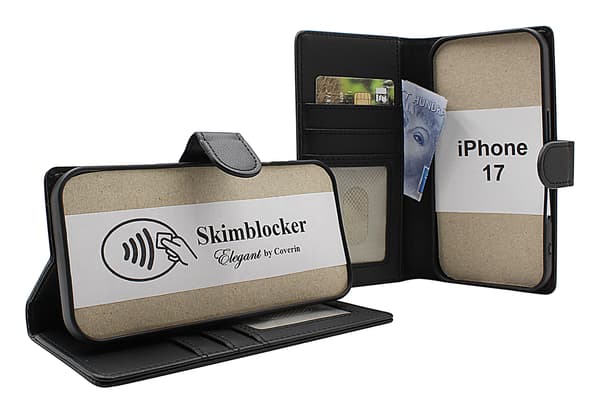 Skimblocker iPhone 17 Plånboksfodral Petrol