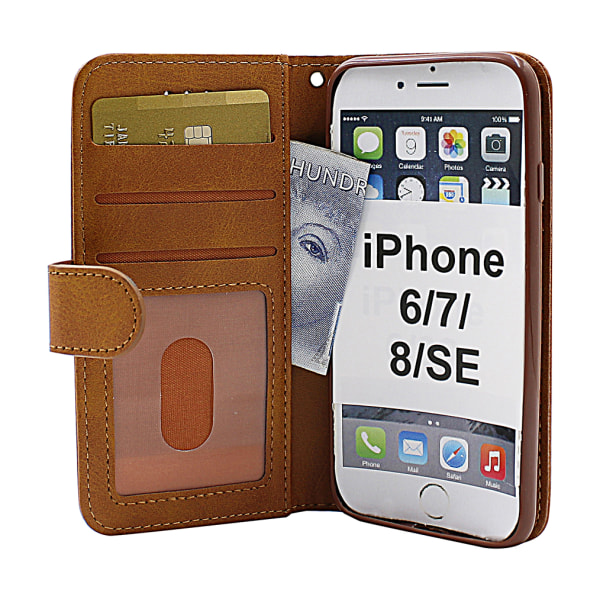 Zipper Standcase Wallet iPhone 6/7/8/SE 2nd Gen. Aqua