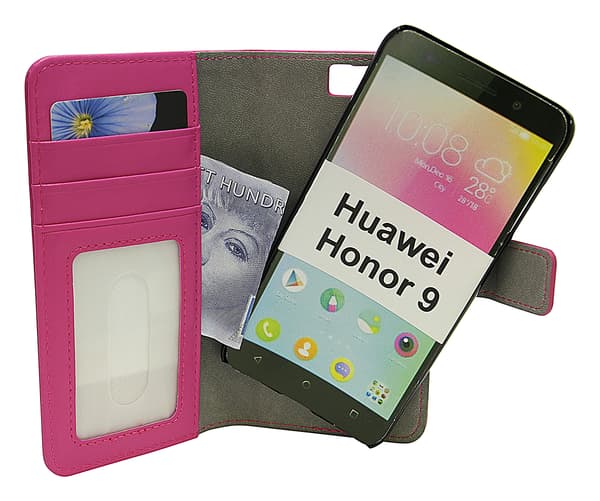 Magnet Wallet Huawei Honor 9 (STF-L09) Hotpink