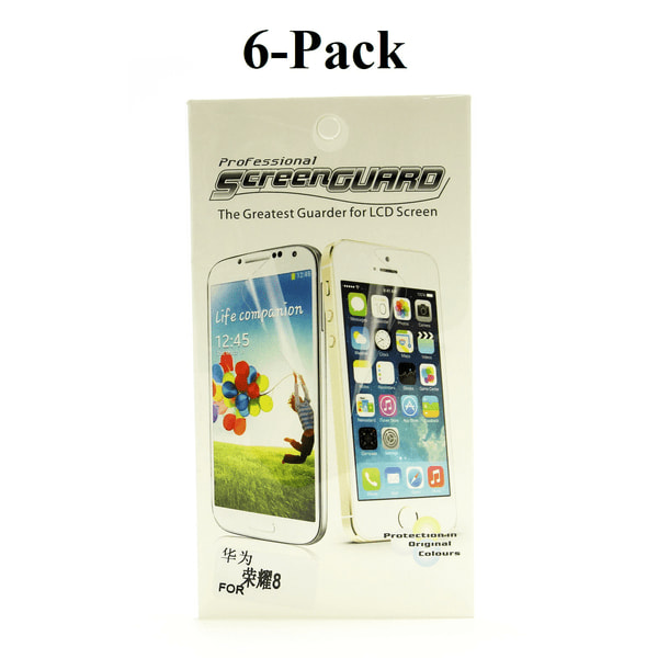 6-Pack Skärmskydd Huawei Honor 8