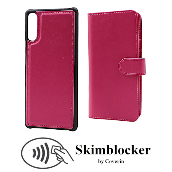 Skimblocker XL Magnet Wallet Sony Xperia L4 Hotpink