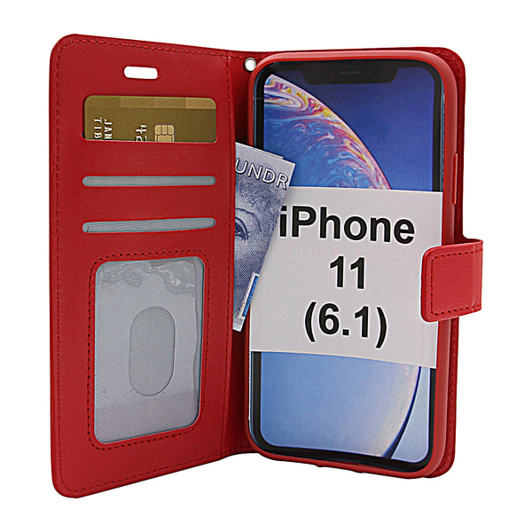 Crazy Horse Wallet iPhone 11 (6.1) Röd