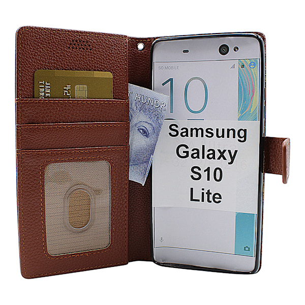 New Standcase Wallet Samsung Galaxy S10 Lite (G770F) Brun