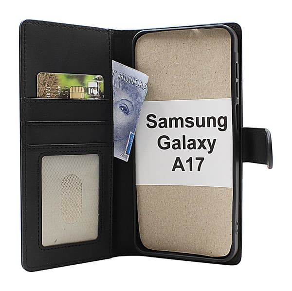 Skimblocker Samsung Galaxy A17 Plånboksfodral Brandy