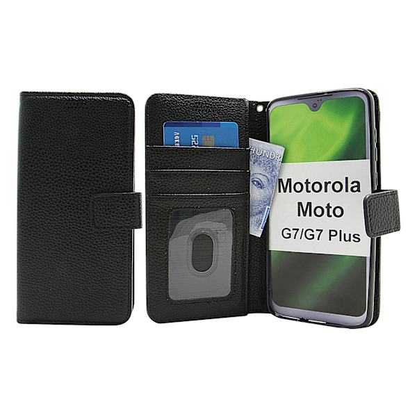 New Standcase Wallet Motorola Moto G7 / Moto G7 Plus Svart